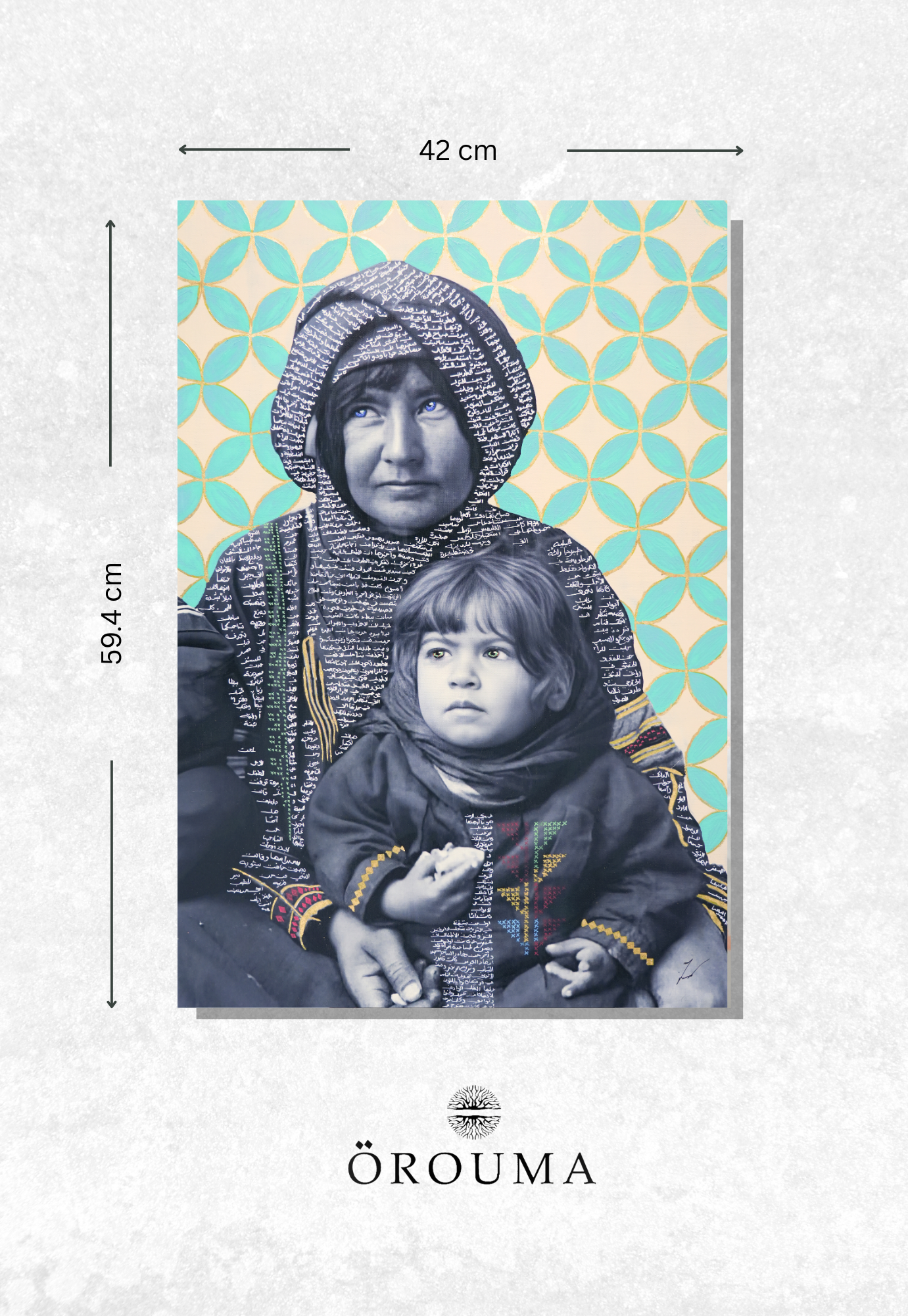 Print - In the Arms of Tiberias – A Mother's Hold, 1934