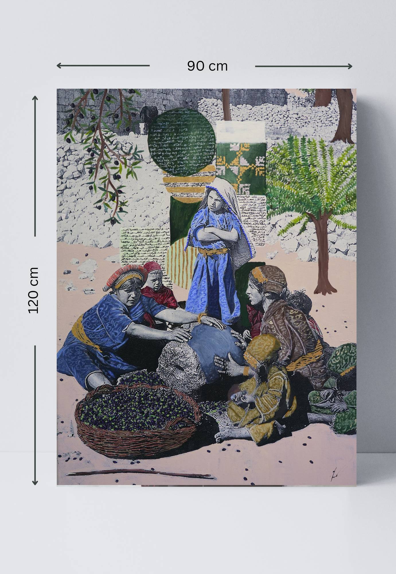 Print - Women of the Olive Press - Ramallah, 1900s