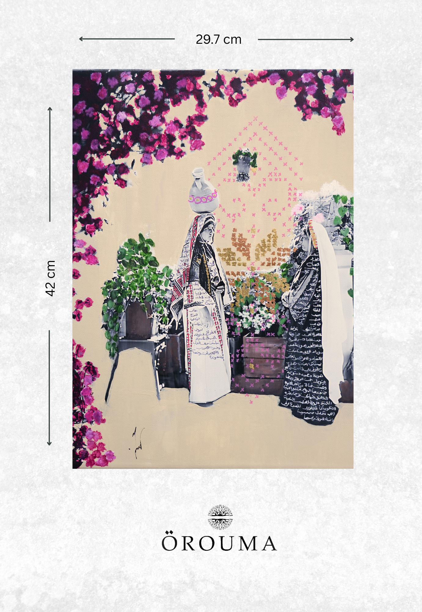 Print - Veils and Violets – Women of Ramallah, 1900s