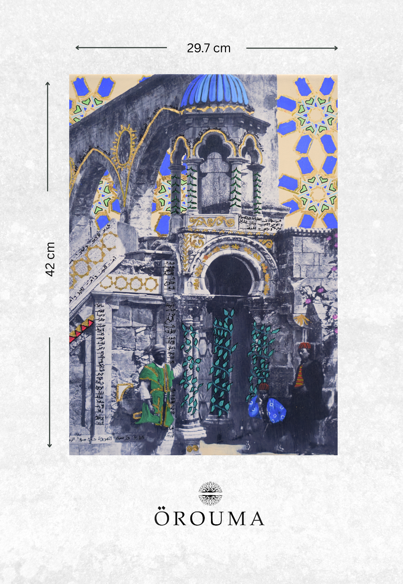 Print - Pillars of Time – Jerusalem’s Sacred Gate, 1862