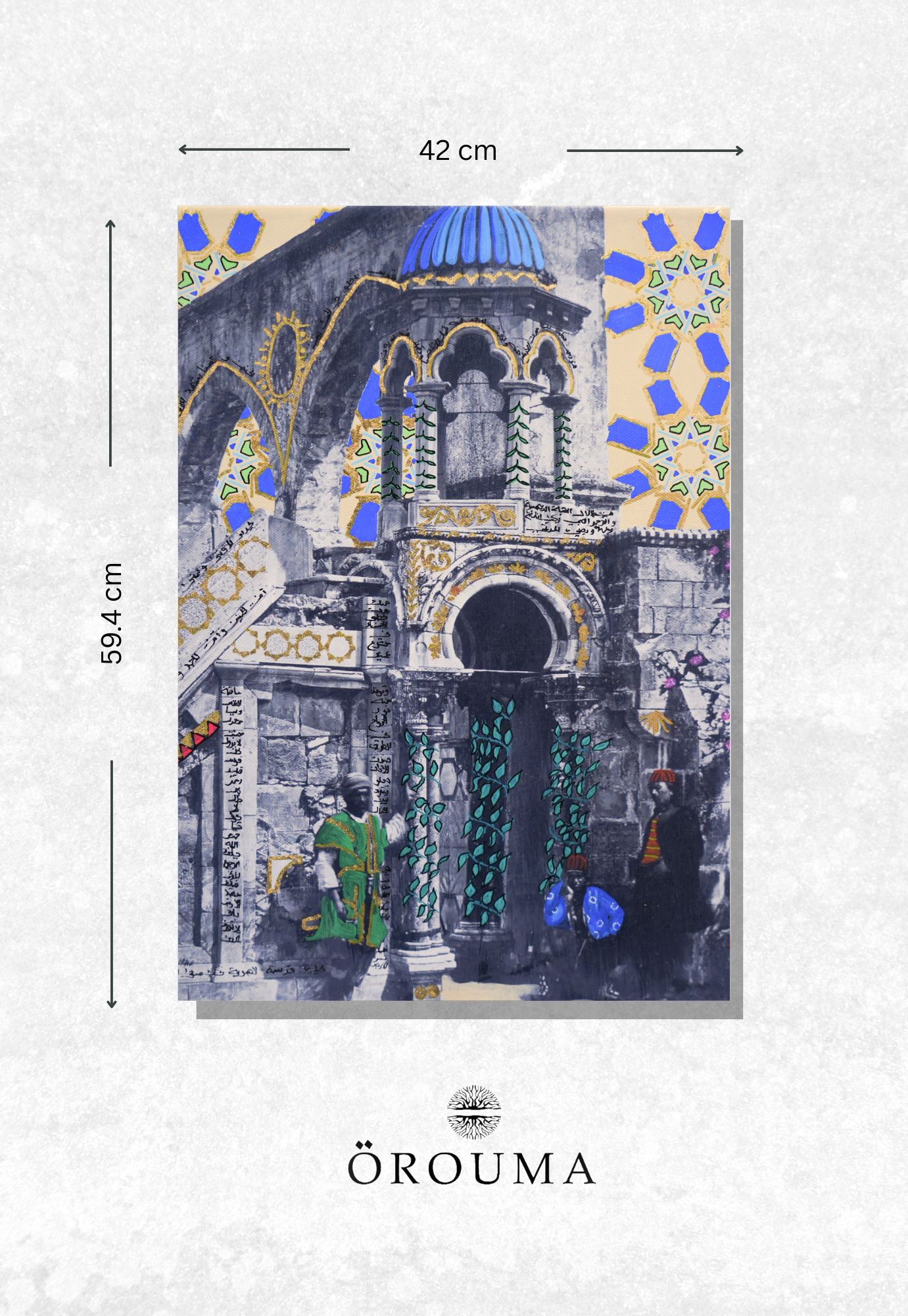 Print - Pillars of Time – Jerusalem’s Sacred Gate, 1862