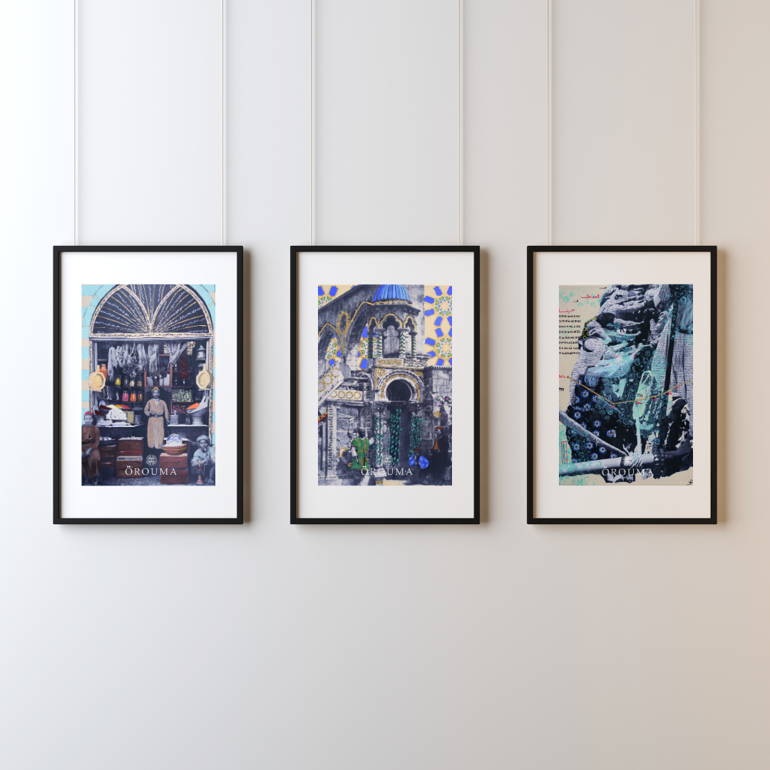 OP01  Orouma Blue Set of Three