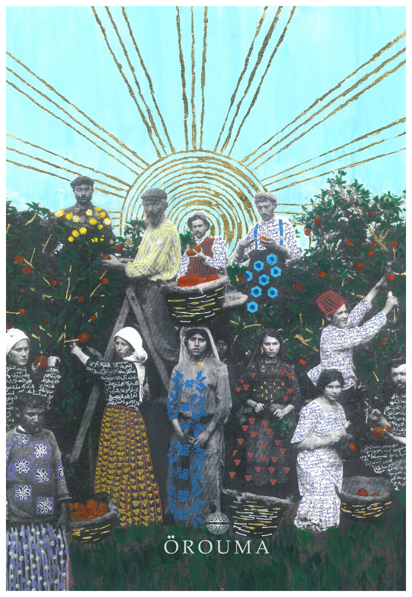 Print - Orange Picking in Yafa, 1915