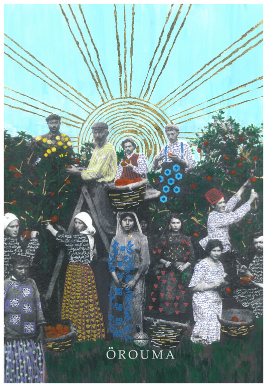Print - Orange Picking in Yafa, 1915